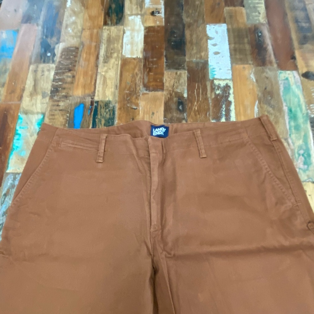 Women’s Plus Size Mid Rise Classic Straight Leg Chino Ankle Pants